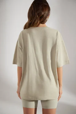 Oh Polly Tee'S & Tanks | Matching Sets^Oversized Short Sleeve T-Shirt in Limestone