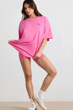 Oh Polly Matching Sets | Tee'S & Tanks^Oversized Short-Sleeve T-shirt in Hot Pink HotPink
