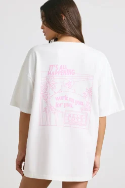 Oh Polly Tee'S & Tanks | Matching Sets^Oversized Short-Sleeve T-shirt in White