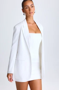 Oh Polly Fall Outfits | Outerwear^Oversized Single-Breasted Blazer in White