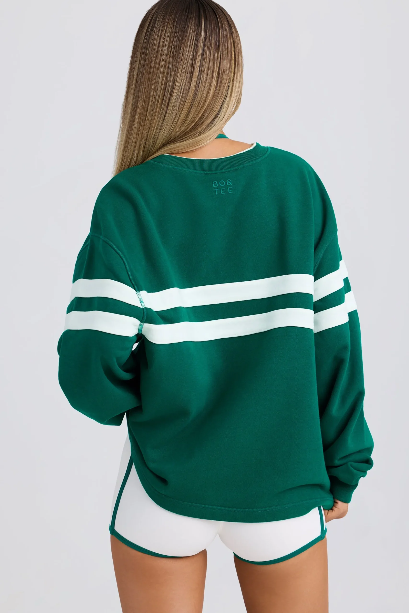 Oh Polly Tracksuits^Oversized Sweatshirt in Varsity Green VarsityGreen