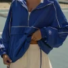 Oh Polly Coats | Tracksuits^Oversized Track Jacket in Cobalt