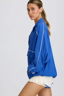 Oh Polly Coats | Tracksuits^Oversized Track Jacket in Cobalt