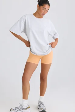 Oh Polly Tee'S & Tanks^Oversized T-Shirt in Grey Marl GreyMarl