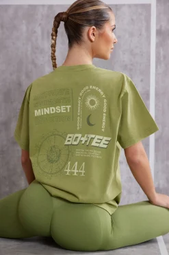 Oh Polly Tee'S & Tanks | Matching Sets^Oversized T-Shirt in Olive
