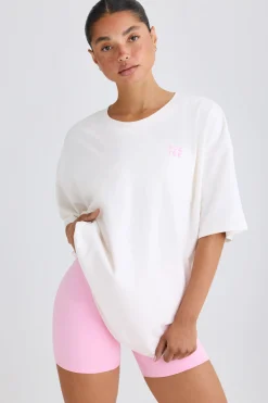 Oh Polly Tee'S & Tanks^Oversized T-Shirt in White