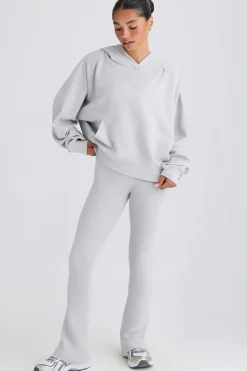 Oh Polly Petite^Petite Flared Trousers in Pacific Grey PacificGrey