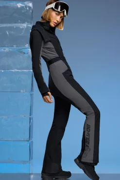 Oh Polly Petite^Petite Fleece Lined Ski Suit in Black
