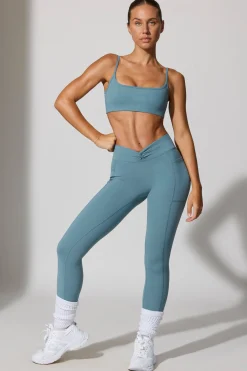 Oh Polly Women'S Clothing Sale - $65 And Under | Women'S Clothing Sale - $40 And Under^Petite Full Length Leggings with Pockets in Slate Blue SlateBlue