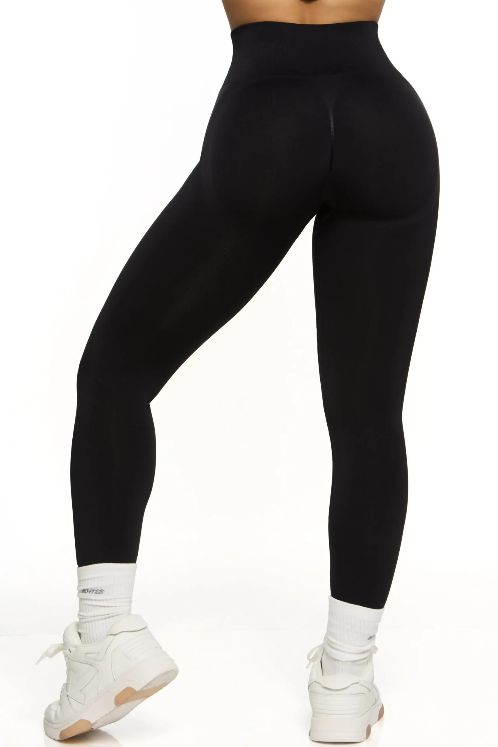 Oh Polly Petite^Petite High Waist Seamless Leggings in Black