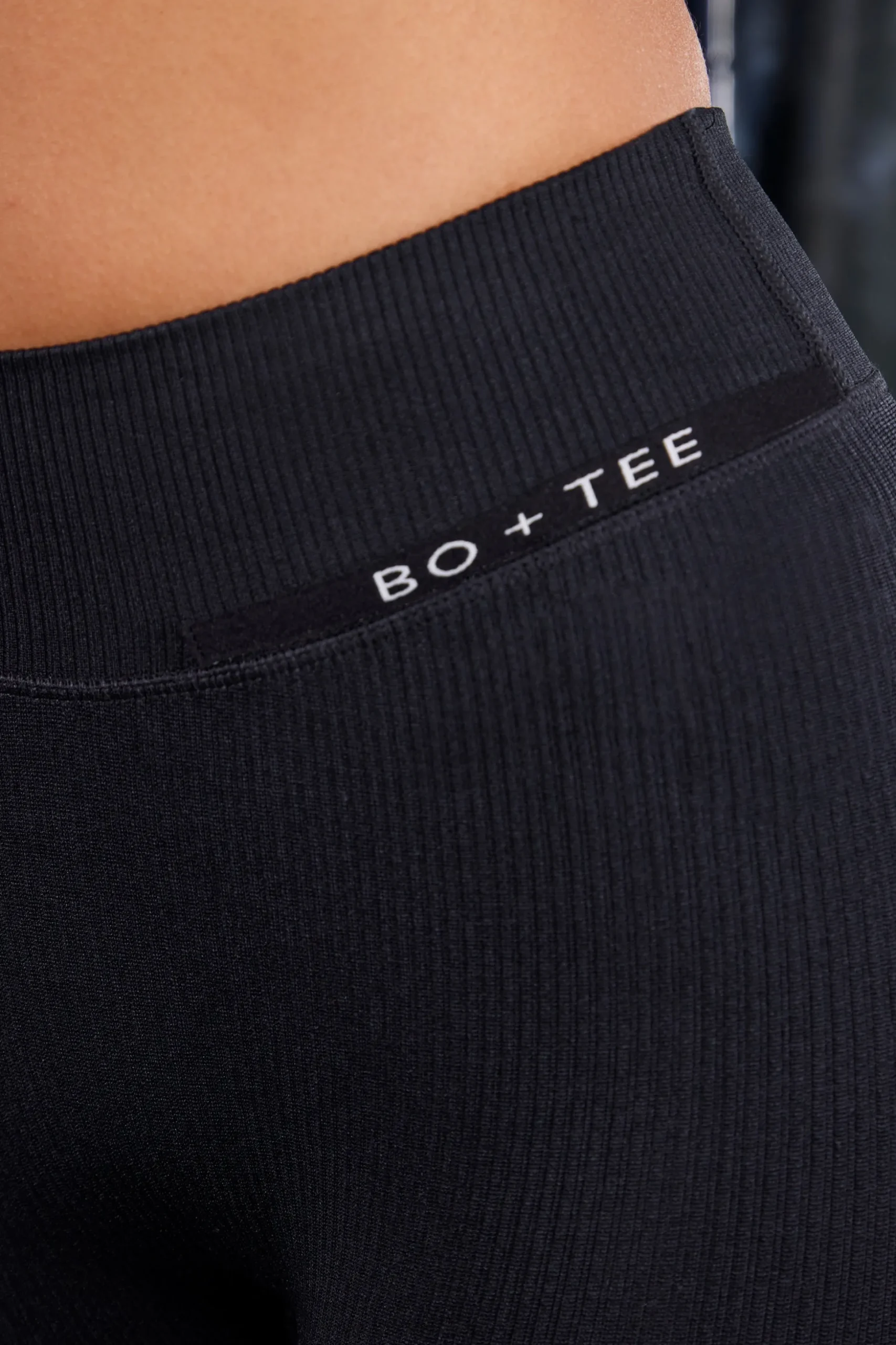 Oh Polly Women'S Clothing Sale - $65 And Under | Women'S Clothing Sale - $40 And Under^Petite High Waist Split Flare Ribbed Leggings in Black