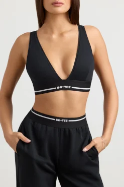 Oh Polly Petite^Petite High-Waist Straight-Leg Joggers in Black