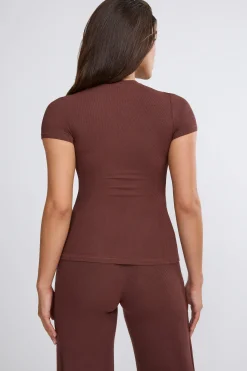 Oh Polly Women'S Clothing Sale - $65 And Under | Women'S Clothing Sale - $40 And Under^Petite Mid Rise Wide Leg Trouser in Chocolate