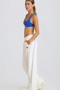 Oh Polly Petite^Petite Mid-Rise Straight-Leg Joggers in White