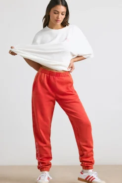 Oh Polly Petite^Petite Oversized Joggers in Red