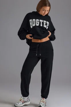 Oh Polly Tracksuits | Petite^Petite Relaxed Mid-Rise Joggers in Black
