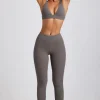 Oh Polly Women'S Clothing Sale - $65 And Under | Women'S Clothing Sale - $40 And Under^Petite Ribbed Modal High Waist Leggings in Grey
