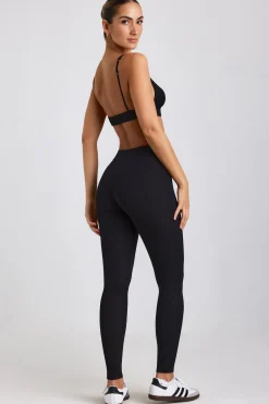 Oh Polly Women'S Clothing Sale - $65 And Under | Women'S Clothing Sale - $40 And Under^Petite Ribbed Modal High Waist Leggings in Black