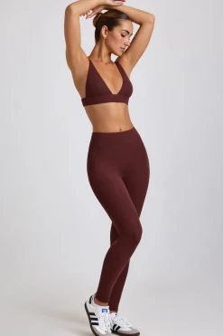 Oh Polly Women'S Clothing Sale - $65 And Under | Women'S Clothing Sale - $40 And Under^Petite Ribbed Modal High Waist Leggings in Espresso