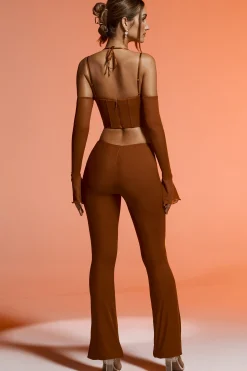 Oh Polly Women'S Clothing Sale - $65 And Under | Women'S Clothing Sale - $40 And Under^Petite Split Flare Trousers in Brown