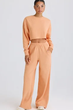 Oh Polly Petite^Petite Straight-Leg Joggers in Peach