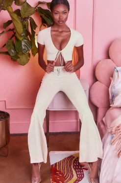 Oh Polly Women'S Clothing Sale - $65 And Under | Women'S Clothing Sale - $40 And Under^Petite Wide Leg Trousers in Cream