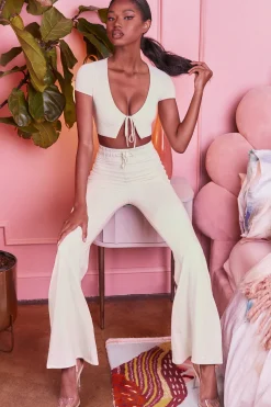 Oh Polly Women'S Clothing Sale - $65 And Under | Women'S Clothing Sale - $40 And Under^Petite Wide Leg Trousers in Cream
