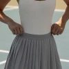 Oh Polly Skorts & Dresses^Pleated Tennis Skirt in Ice Grey IceGrey