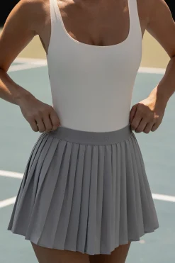 Oh Polly Skorts & Dresses^Pleated Tennis Skirt in Ice Grey IceGrey