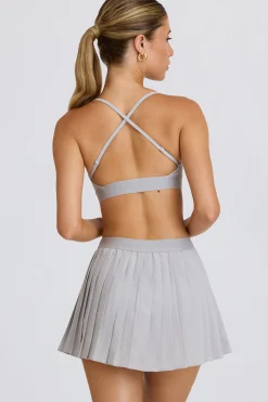Oh Polly Skorts & Dresses^Pleated Tennis Skirt in Ice Grey IceGrey