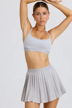 Oh Polly Skorts & Dresses^Pleated Tennis Skirt in Ice Grey IceGrey