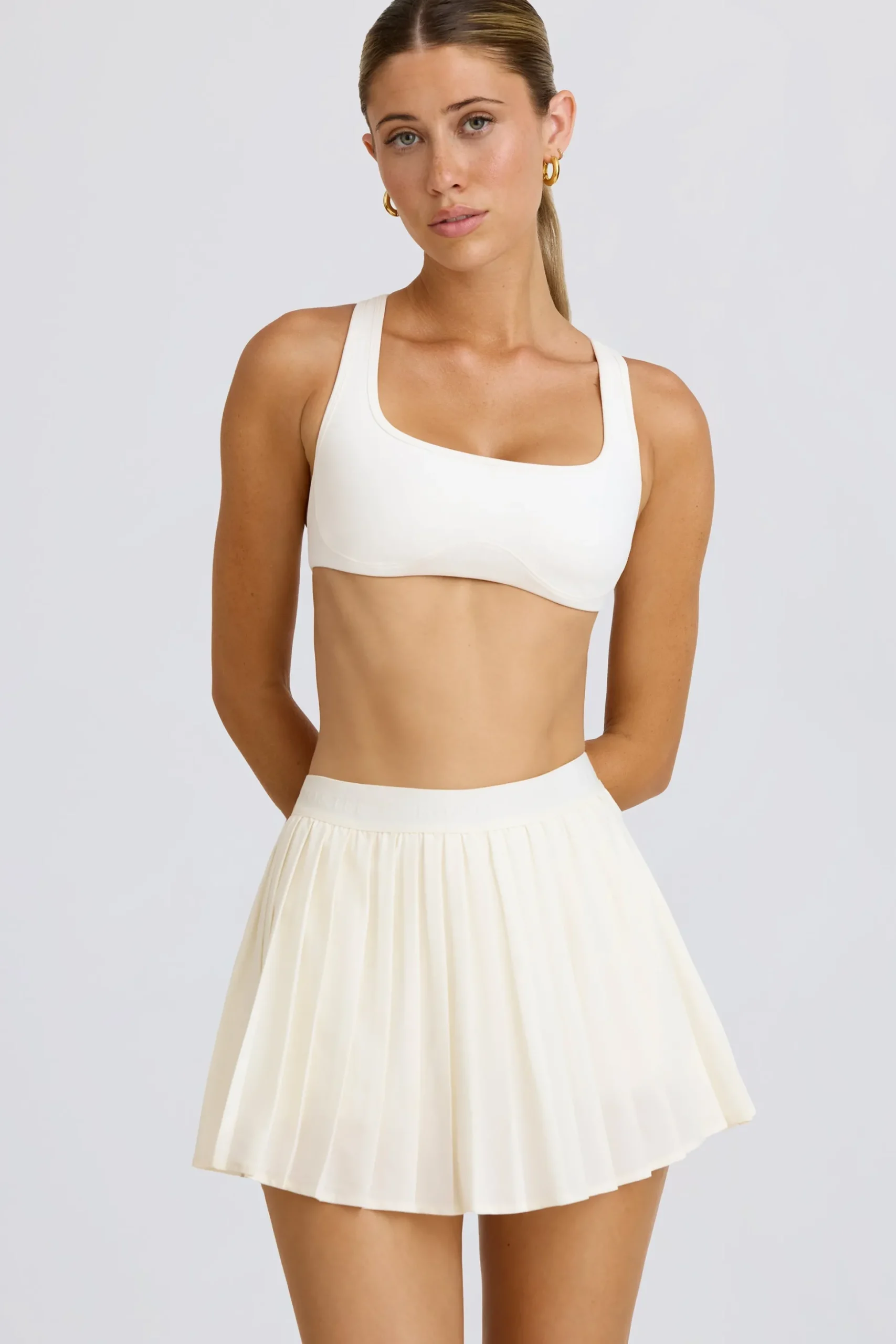 Oh Polly Skorts & Dresses^Pleated Tennis Skirt in White