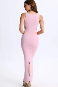 Oh Polly Women'S Clothing Sale - $65 And Under^Plunge Cut-Out Maxi Dress in Blush Pink BlushPink
