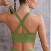 Oh Polly Women'S Clothing Sale - $65 And Under | Women'S Clothing Sale - $40 And Under^Plunge Neck Sports Bra in Olive