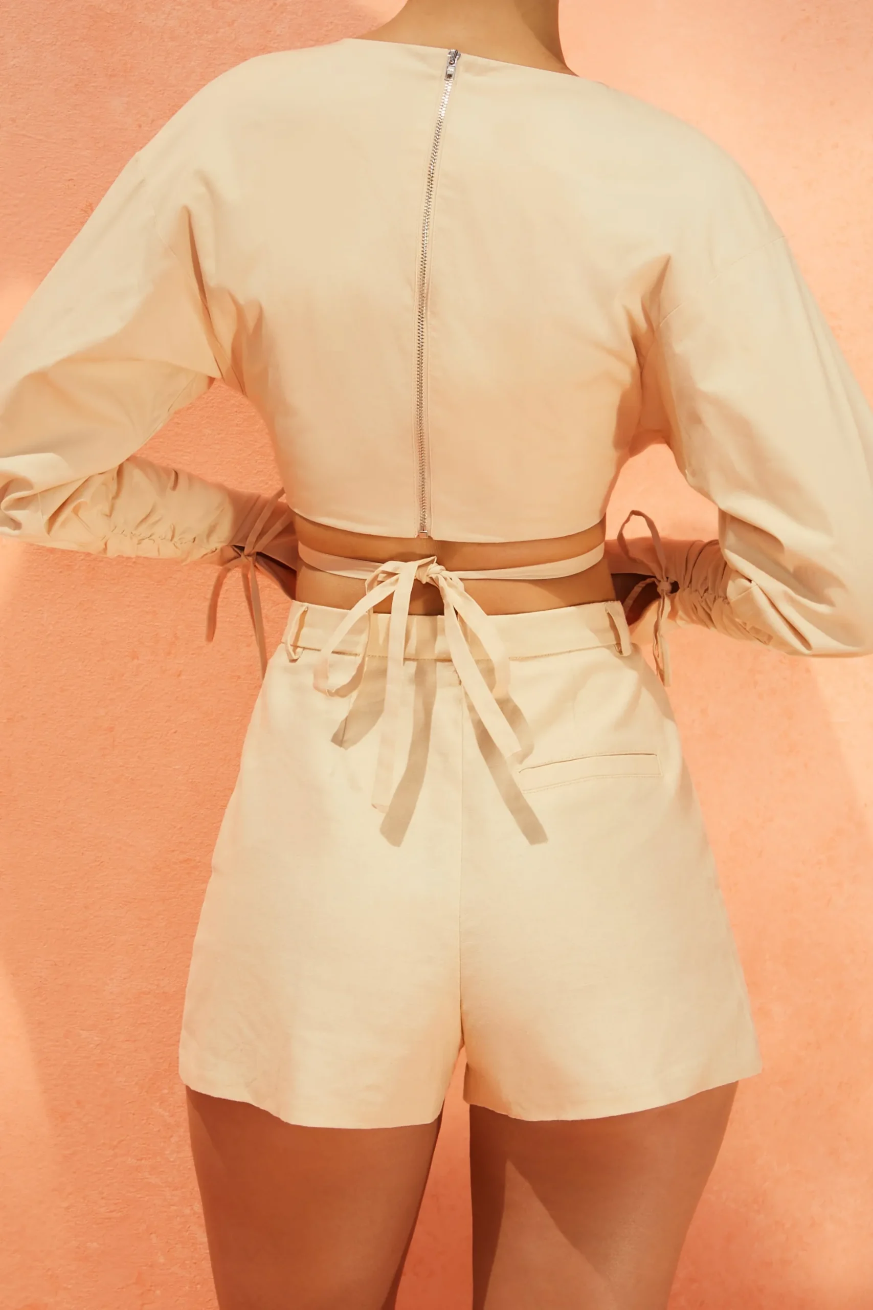 Oh Polly Women'S Clothing Sale - $65 And Under | Women'S Clothing Sale - $40 And Under^Plunge Neck Wrap Top in Sand