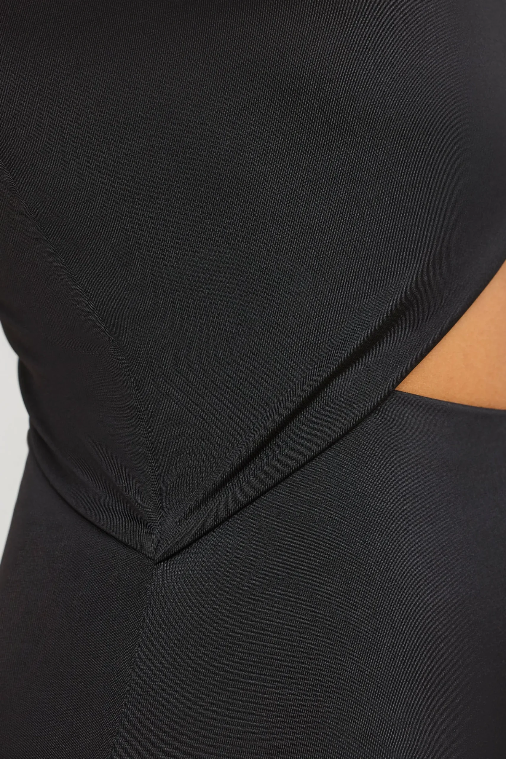 Oh Polly Women'S Clothing Sale - $65 And Under | Women'S Clothing Sale - $40 And Under^Premium Jersey Asymmetric Cut Out Maxi Dress in Black