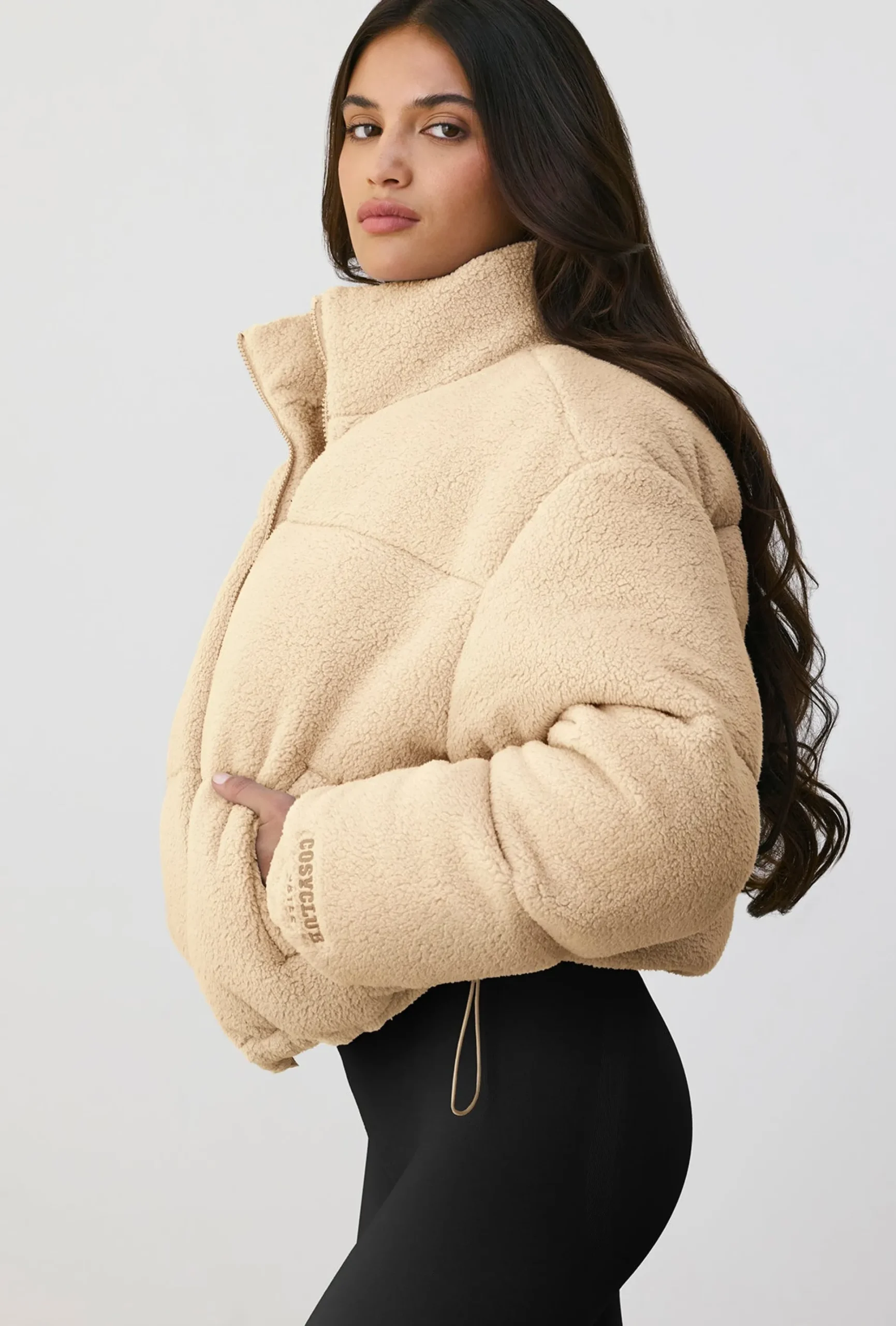 Oh Polly Coats^Puffer Jacket in Cashmere