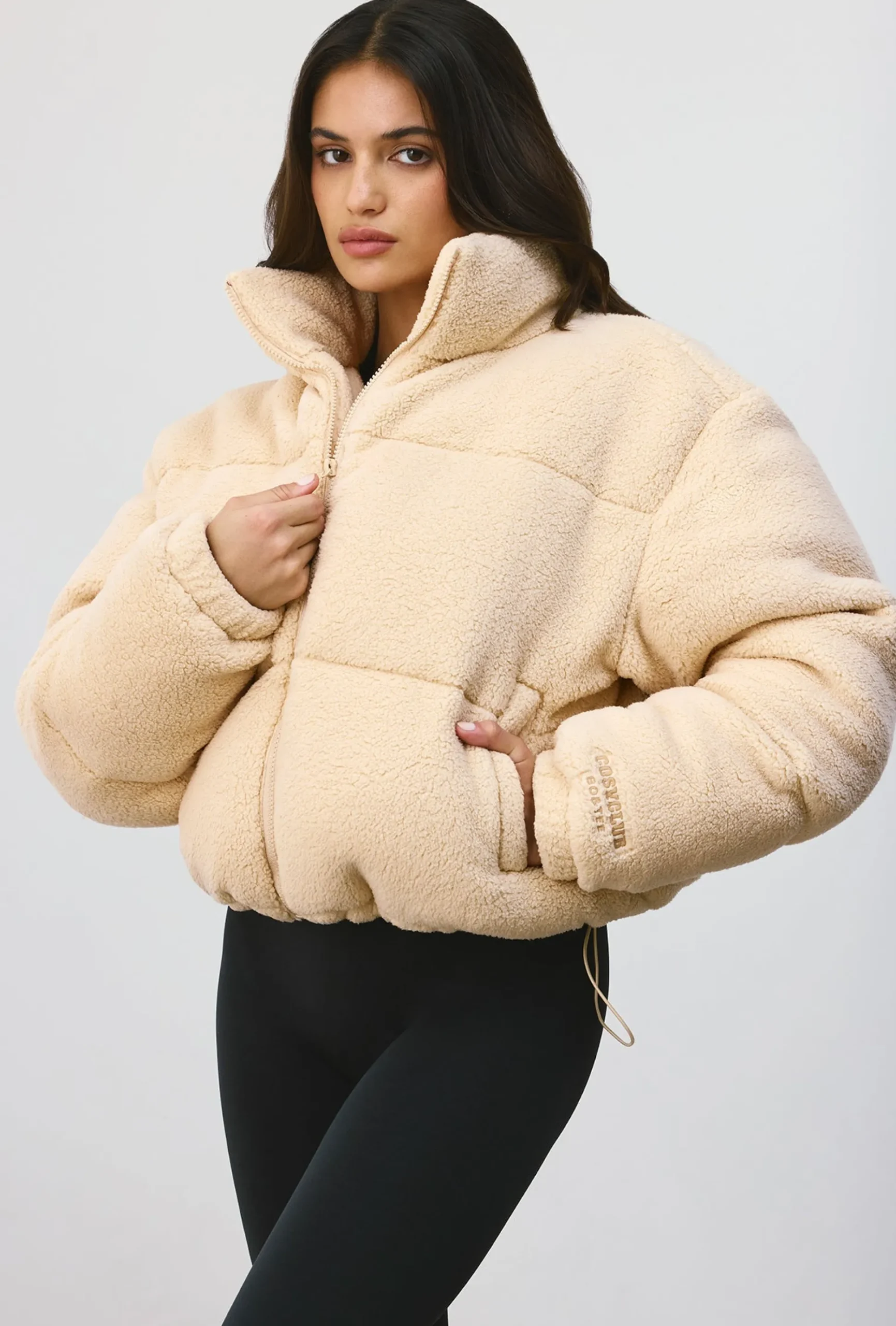 Oh Polly Coats^Puffer Jacket in Cashmere