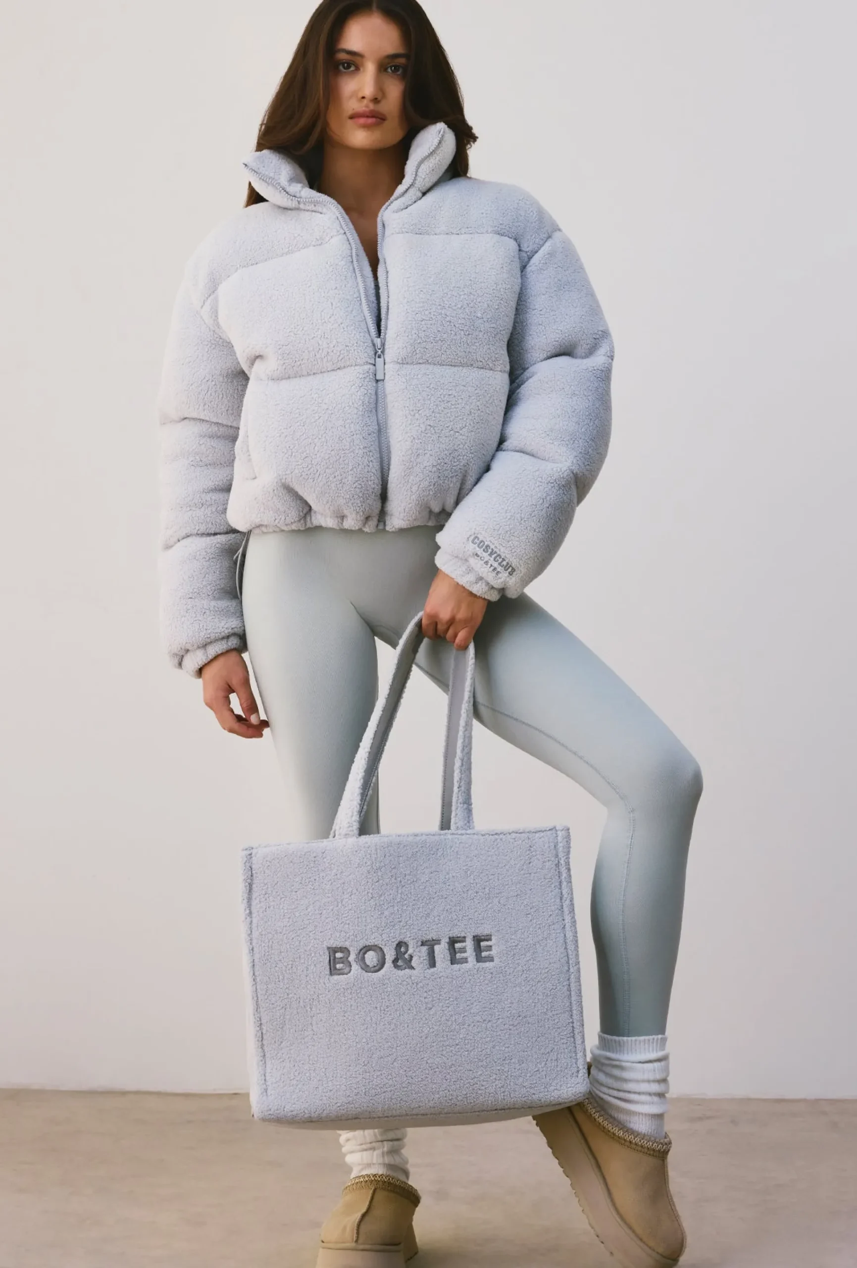 Oh Polly Coats^Puffer Jacket in Fog