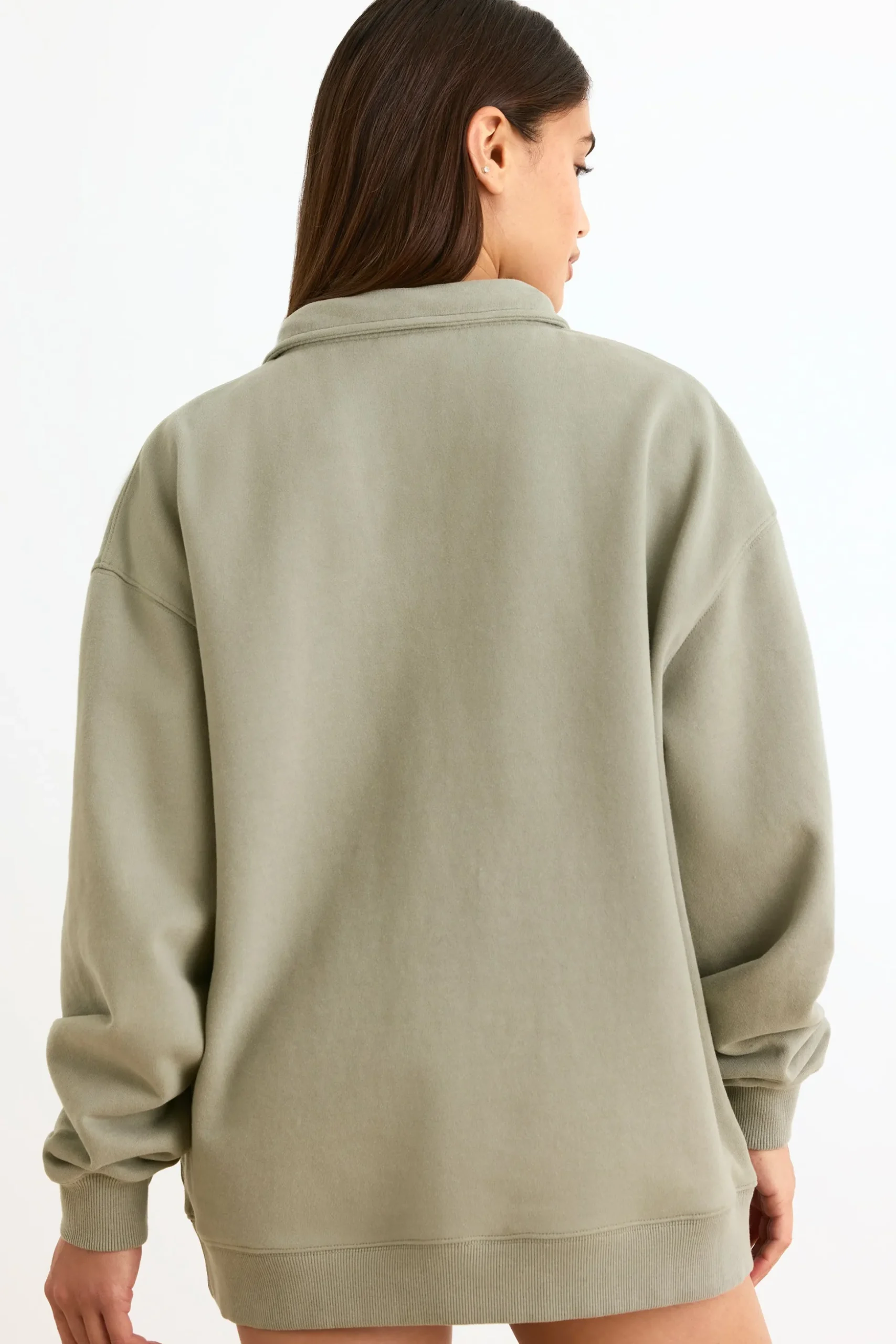 Oh Polly Sweatshirts | Matching Sets^Quarter-Zip Sweatshirt in Mineral