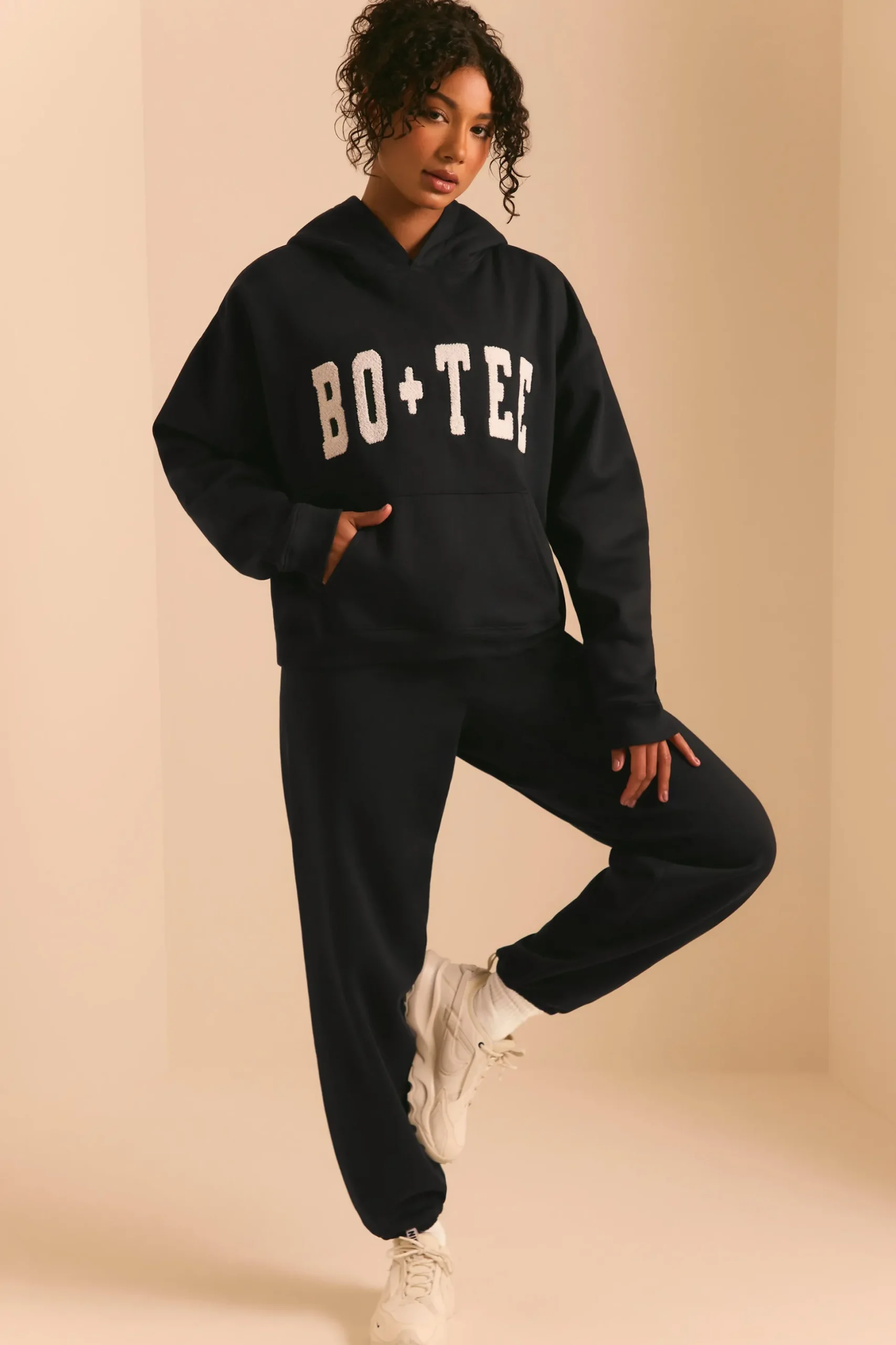 Oh Polly Tracksuits | Matching Sets^Relaxed Fit Joggers in Black