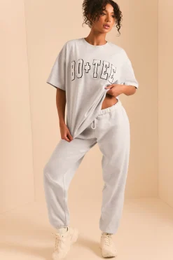Oh Polly Tracksuits | Matching Sets^Relaxed Fit Joggers in Heather Grey HeatherGrey