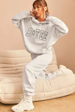 Oh Polly Tracksuits | Matching Sets^Relaxed Fit Joggers in Heather Grey HeatherGrey