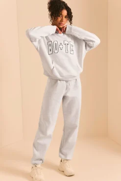 Oh Polly Tracksuits | Matching Sets^Relaxed Fit Joggers in Heather Grey HeatherGrey