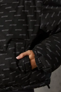 Oh Polly Coats^Reversible Hooded Puffer Jacket in Black