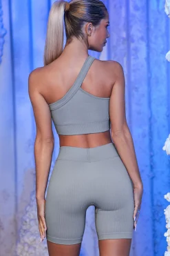 Oh Polly Women'S Clothing Sale - $65 And Under | Women'S Clothing Sale - $40 And Under^Ribbed Biker Shorts in Grey