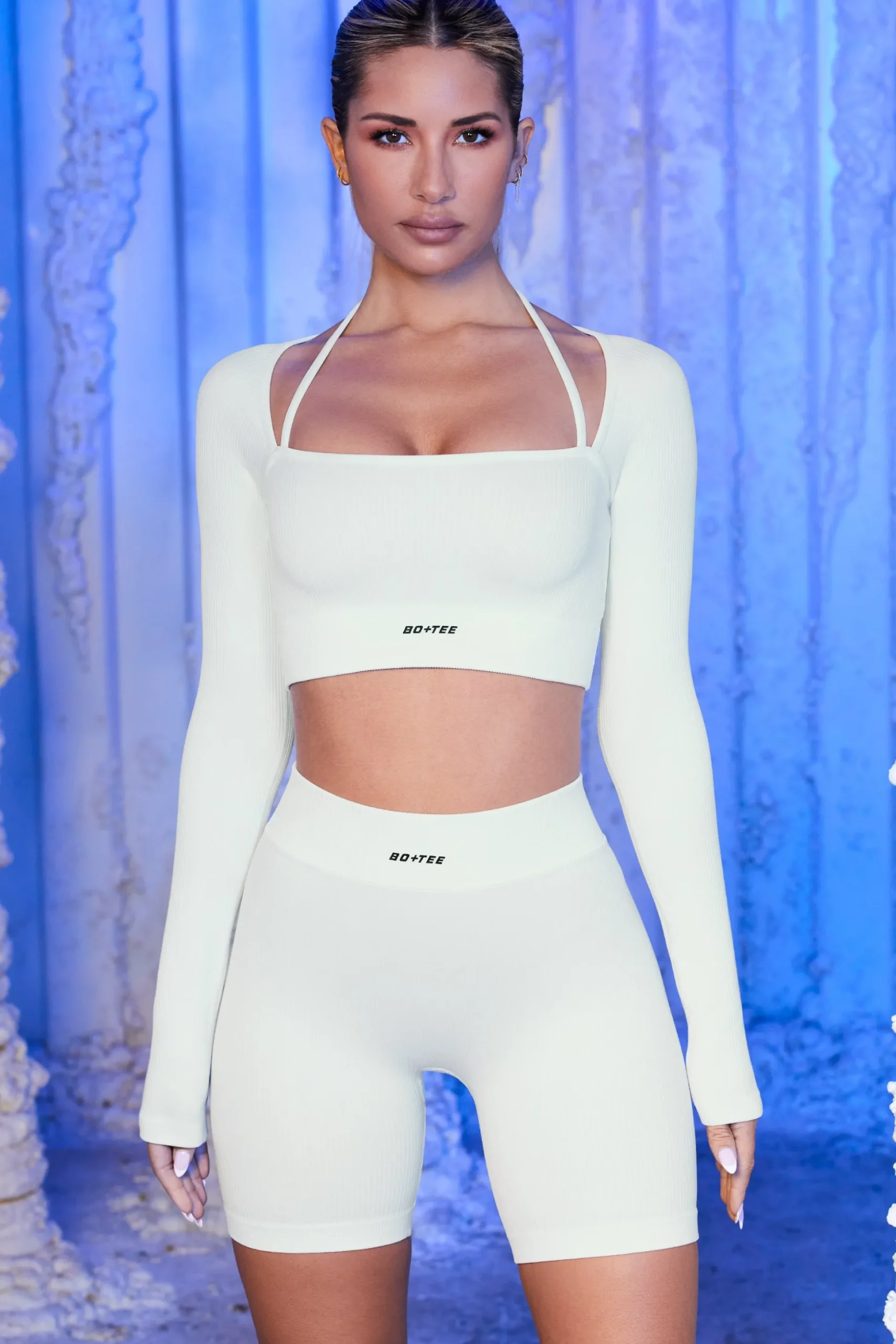 Oh Polly Women'S Clothing Sale - $65 And Under | Women'S Clothing Sale - $40 And Under^Ribbed Biker Shorts in White