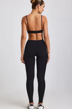 Oh Polly Women'S Clothing Sale - $65 And Under | Women'S Clothing Sale - $40 And Under^Ribbed Modal High Waist Leggings in Black