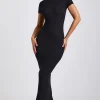 Oh Polly Elevated Essentials | Fall Outfits^Ribbed Modal Maxi Dress in Black