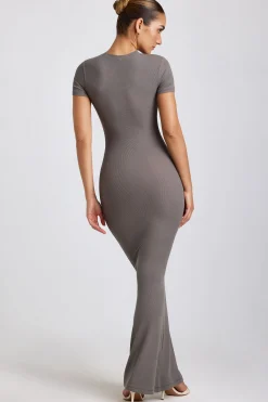 Oh Polly Elevated Essentials | Fall Outfits^Ribbed Modal Maxi Dress in Grey